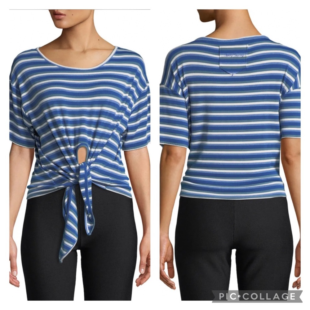 EUC Opening Ceremony Striped Tie-Front Tee